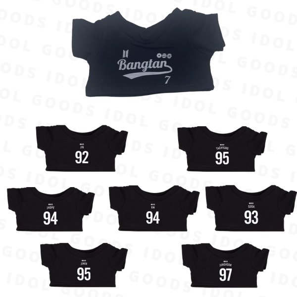 画像1: 7/10/15/20/ BTS ぬいぐるみ用  Tシャツ 014 (1)