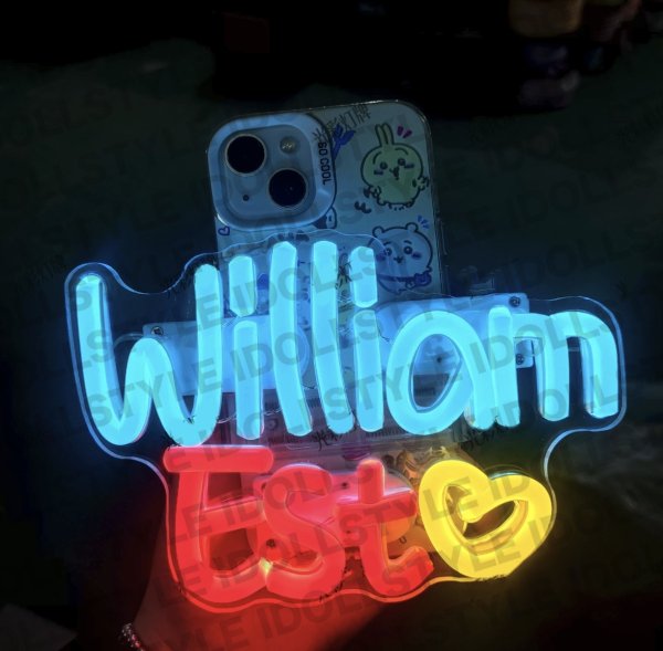 画像1: WilliamEst 応援 ネームライト 001 GMMTV (1)