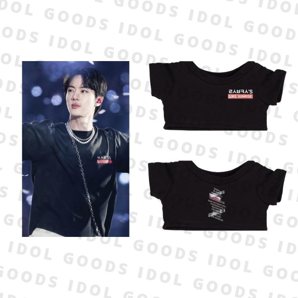画像1: 7/10/15/20 BTS JIN ジン ソクジン 着用風Tシャツ 012 (1)