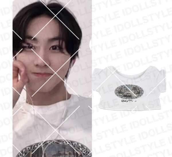 画像1: 10/15/20/ ENHYPEN ジョンウォン 着用風 Tシャツ 018 Jungwon (1)