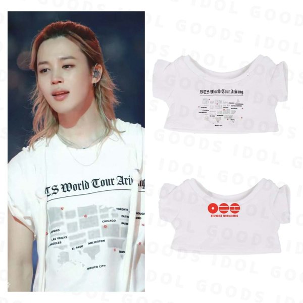 画像1: 7/10/15/20/ジミンJIMIN 着用風 Tシャツ017 BTS (1)