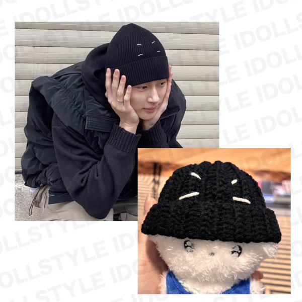 画像1: 10/ ビョンウソク着用風 ニット帽 001 ByeonWooseok Wooseok (1)