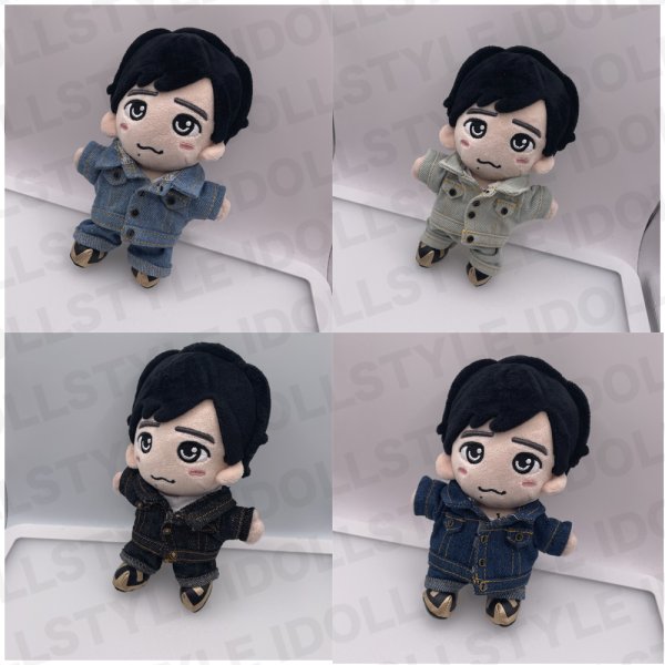 画像1: 嵐 ぬい服  デニムセット 005 ちびぬい はぴぬい  (1)