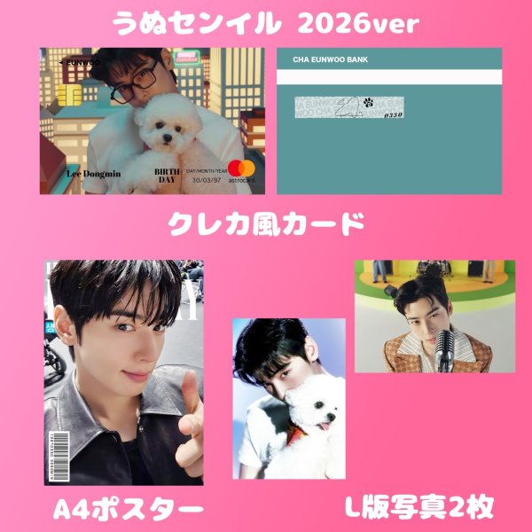 画像3:  ASTRO センイル/デビュー記念/来日セット クレカ風カード (3)