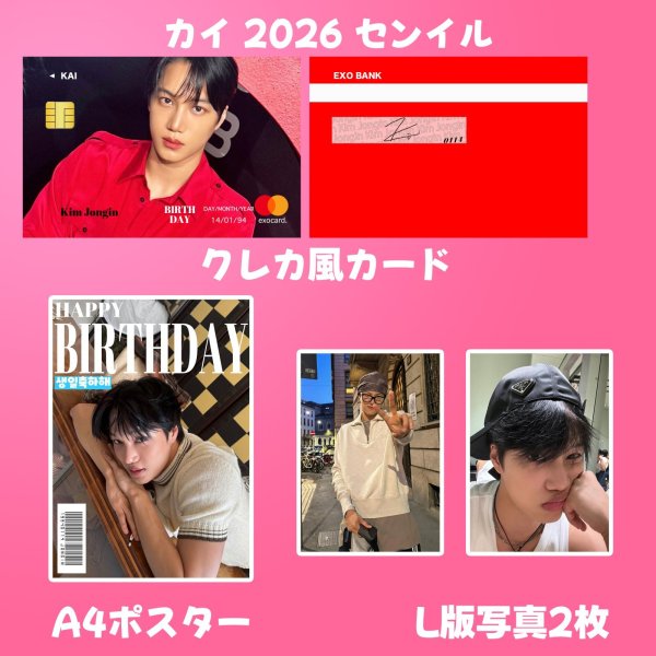 画像4: EXOセンイル/デビュー記念/来日セット クレカ風カード (4)