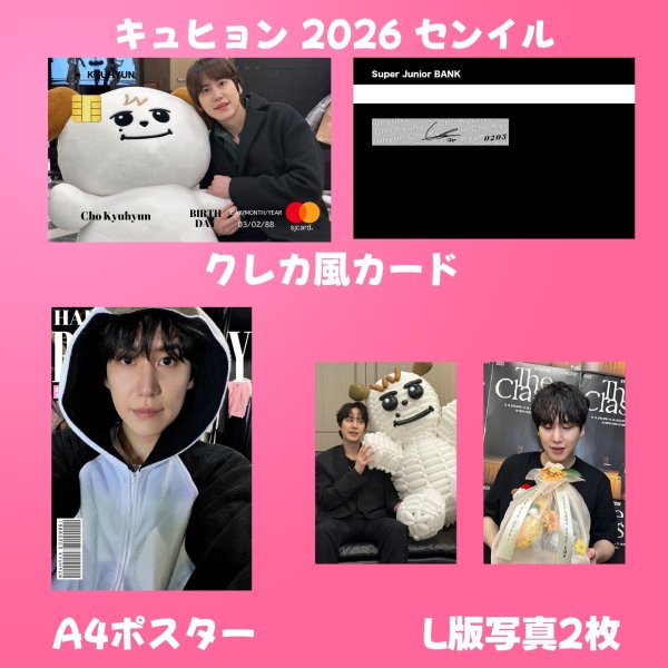 画像4: Super Junior  センイル/デビュー記念/来日セット クレカ風カード (4)