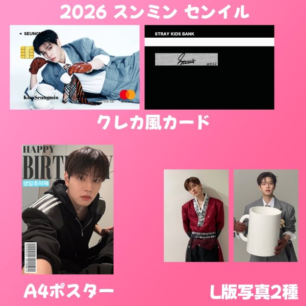 画像8: Stray Kids  センイル/デビュー記念/来日セット クレカ風カード (8)