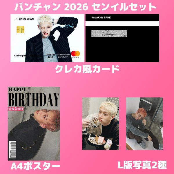 画像9: Stray Kids  センイル/デビュー記念/来日セット クレカ風カード (9)