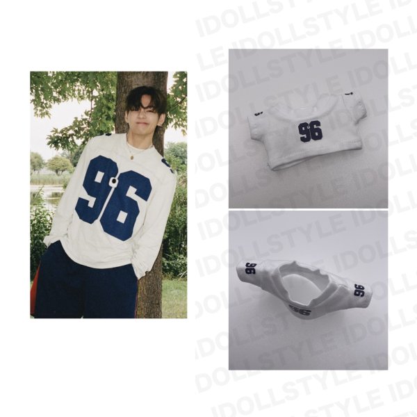 画像1: 10/15/20/ テテ 着用風  Tシャツ 045 BTS V (1)