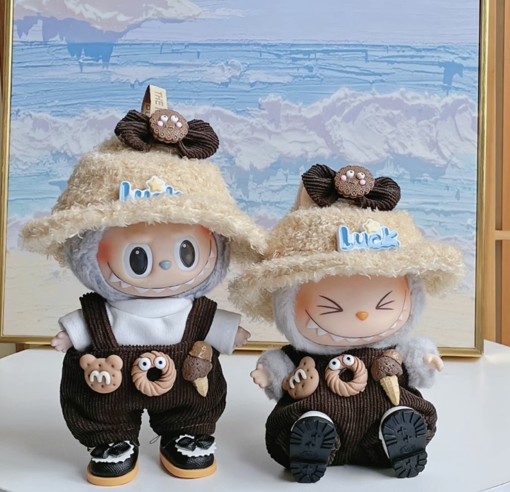 LABUBU 17cm 15cm ぬい服 着せ替え服（服のみ） 2セット たどら